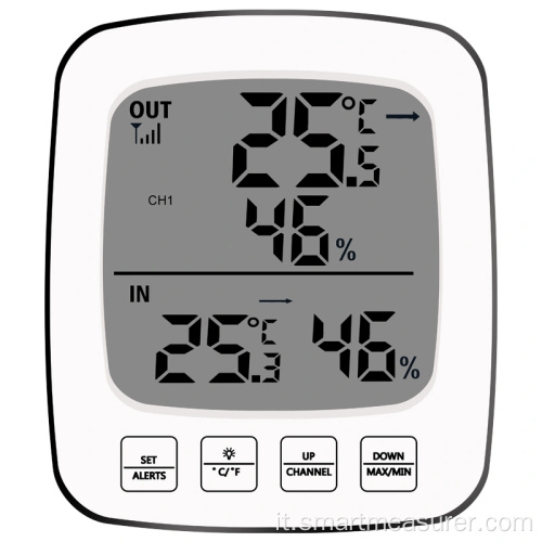 Misuratore di umidità della temperatura del termometro igrometro wireless da esterno